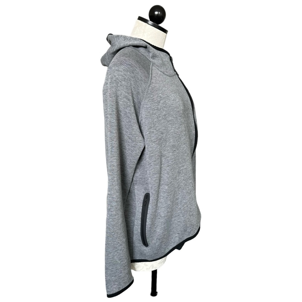 Nike Sportswear Tech Fleece Women's Full Zip Cape Hoodie Carbon Heath Size Large - Picture 4 of 16